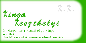 kinga keszthelyi business card